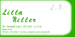 lilla miller business card